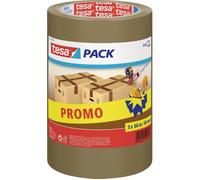 tesa Adhésifs polypropylène 57529-0000-01 – Lot de 3, 66 m x 50 mm Marron