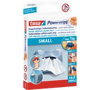tesa Bandes adhésives Powerstrips SMALL – fixe jusqu'à 1 kg – blanc