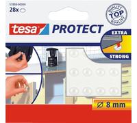 Tesa 57898-00000-00 Lot de 28 Pastilles antibruit/antidérapantes Protect Ø 8 mm