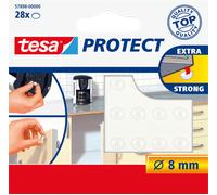 tesa Pastilles anti-glisse et de protection Protect rondes transparentes Ø 8 mm - 28 pièces