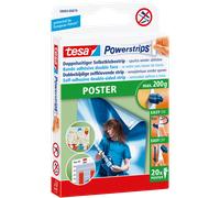 tesa Powerstrips Poster – maintien maxi 0,2 kg – blanc – 20 pièces