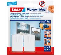 tesa Crochet adhésif pour cadre Powerstrips Blanc
