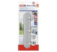 tesa Powerstrips Multi-crochets 580950000002 Pack de 3 avec 4 languettes Chrome