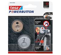 Powerbutton Crochet adhésif Universal small, chrome
