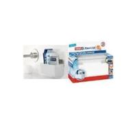 tesa Powerstrips Regal ZOOM WATERPROOF, argent / blanc