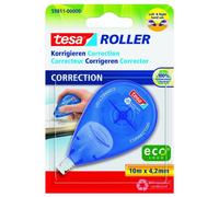 tesa Roller de correction 59811 jetable pour droitiers et gauchers 4,2 mm Bleu 10 m