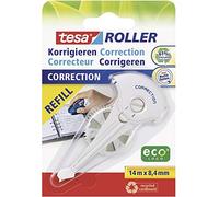 tesa 59986 - Recharge pour Roller de Correction - 8,4 mm | Recharge pour ruban correcteur - Réinscriptible immédiatement - Recharge rapide - Sans solvant - Au bureau et à la maison