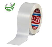 tesa 60416 50mmx100m blanc, est un ruban d'emballage universel avec un support en PET, qui est composé à 90% de déchets post-consommation. x36 morceau