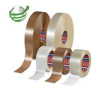 tesa 60418 50mmx1500m transparent, ruban d'emballage PET avec masse adhésive en caoutchouc synthétique, taux de recyclage total de 60 x6 morceau