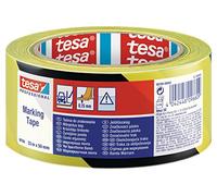 Tesa 60760-00087-15 - Série de Bandes de Marquage temporaire 60760-33 m x 50 mm, Noir/Jaune