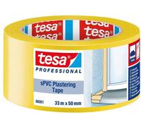 tesa 66001 Ruban d'enduit 50mmx33m jaune x6 morceau