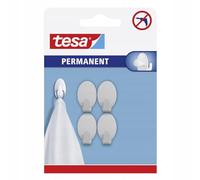 Tesa 666100000000 Permanent Crochet ovale Métal XS