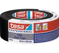 tesa Ruban adhésif Duct Tape PRO 74613-00002-00 – Bande de réparation 50 m x 50 mm Noir