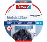 Tesa 77747 00001 00 - Smart Mounting System Montage permanent SMS Ruban D/C Powerbond 5 x 19 mm Carrelage