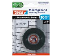 tesa BRICK & STONE 77748-00000-00 Ruban de montage tesa® Powerbond noir (L x l) 1.5 m x 19 mm 1 pc(s)