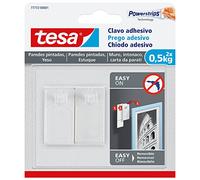 TESA 77772-00001-00 - Smart Mounting System Clavos Adhesivos Removíbles para Pared Pintada - SMS Clavo Adhesivo hasta 0,5Kg para Pared Pintada