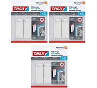tesa 77773 Clous autocollants pour surfaces sensibles/amovibles sans résidus/capacité de rétention 2 x 1 kg, 1 kg, 2 pièces (3)