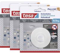 tesa 77781 Crochet de plafond blanc Contenu: 3 pc(s)