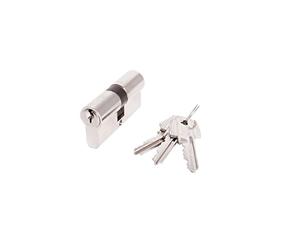 Tesa Assa Abloy Cylindre de sécurité, 50304545N | Cylindre 2 entrées varié nickelé - 45 x 45 mm - TE5 - Tesa