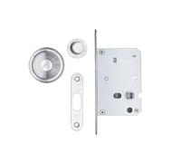 Tesa Assa Abloy KITPRIVRCORIS KIT Serrure pour porte coulissante inoxydable ronde