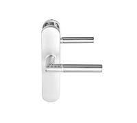 TESA Assa Abloy poignée électronique Code Handle avec Clavier numérique pour Portes intérieures, Plaque Longue sans Trou de clé, Droite, Chrome Mat
