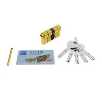 Tesa Assa Abloy T75D3040L: Cylindre européen T70, 30 x 40 mm, compatible serrures à profil européen, usage résidentiel et commercial, montage facile