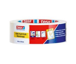 tesa Bande de crêpon de peintre 4306 Profi PLUS légèrement crêpé beige clair L. 50 m Quantité:8