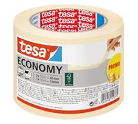 tesa CLASSIC Ruban de Masquage - Beige Clair - 50 m x 50 mm | Bande de masquage pour travaux de peinture - Sans solvant et se retire sans traces jusqu'à 10 jours