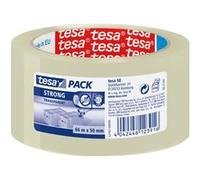 tesa Emballer Tour de 6 Rubans adhésifs de fermeture PP Strong 66m x 50mm