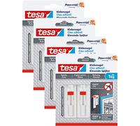 Tesa Clou adhésif réglable pour papier peint et plâtre, 8 Klebenägel