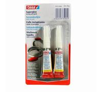 TESA - Colle forte, super glue, colle instantanée 2 x 3 Gr, 2 tubes