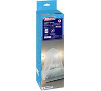 tesa Moustiquaire avec crochets Powerstrips Couleur : blanc, lavable jusqu'à 40 degrés, pour durable - 6 pièces (558360-00020-00)