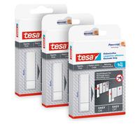 tesa, Crochet adhésif + clou adhésif, Bandes en cuir pour papiers peints et plâtre