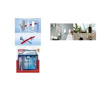 tesa Crochets design Powerstrips – Pack de 2 avec 4 languettes – Gris