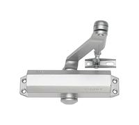 tesa Ferme-porte DC120 – EN 4, jusqu'à 80 kg, bras articulé, Argent EV1, montage en surface