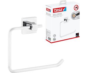 tesa Deluxxe Handtuchring inkl. Klebelösung silber