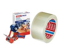 Tesa Dévidoir 6400 pour Adhésifs d'Emballage CONFORT - Dérouleur Manuel qui reçoit des rubans adhésifs d'Emballage & Pack Solid & Strong Ruban Adhésif pour Emballage de Cartons -66 m x 50 mm