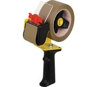tesa Distributeur de ruban d'emballage NOPI 56406-00-00 50 mm, 66 m Noir/Jaune