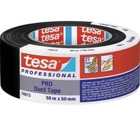 tesa Ruban adhésif Duct Tape PRO 74613-00002-00 – Bande de réparation 50 m x 50 mm Noir