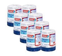tesa Easy Cover 4369 Ruban de Masquage UV avec Film, x8 - 14 x 1,4 m - Bleu | Kit 2-en-1 pour travaux de peinture en extérieur - Bande de masquage en tissu résistante aux UV avec film de protection