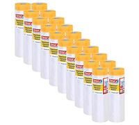 tesa Easy Cover 4373 UV, x8 Rubans Masquage Extra-fort avec Film, 12x1,4 m | Bande en tissu résistant aux UV avec film de protection ultra-résistant - Masquage et protection en extérieur - Transparent
