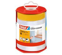 Tesa Bâche et ruban de masquage Easy Cover Perfect+ Dérouleur XL 33 m x 0,55 m Transparent