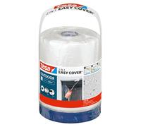 tesa Easy Cover UNIVERSAL Papier - Ruban Masquage + Protection 25 m x 18 cm | Kit 2-en-1 pour un masquage précis lors des travaux de peinture et de rénovation - Ruban adhésif et papier de protection