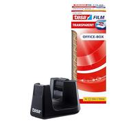 Tesa Easy Cut Dérouleur de table Smart de ruban adhésif - équipé du Stop-Pad, noir, 8 x Tesafilm transparent 33 m x 19 mm inclus