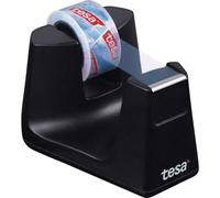 Tesa Easy Cut SMART Dévidoir de Ruban Adhésif de Table - Dérouleur Compact de Table avec Technologie Antidérapante Stop Pad - 1 Rouleau Transparent Tesafilm Inclus - 10 m x 15 mm