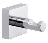 Ekkro Patère murale en métal chromé inoxydable, pose facile sans perçage (40235-00000-00)