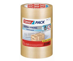 tesa Emballer Lot de 3 Rubans de fermeture marron 66m x 50mm