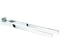 tesa Deluxxe Handtuchhalter 2-Arme inkl. Klebelösung silb