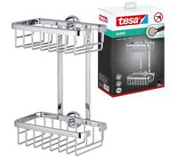 tesa Esteetic poubelle salle de bain, adhésif, acier inoxydable, design exceptionnel, garanti inoxydable, 160mm x 270mm x 220mm