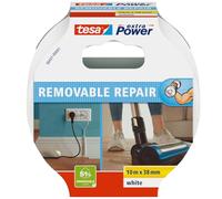 Tesa extra Power Eco Repair Ruban adhésif tissé - Blanc - 10 m x 38 mm | Ruban de réparation écologique haute adhérence - Bande adhésive résistante à la déchirure - Montage, réparation et étanchéité